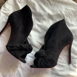 schutz open toe pumps
